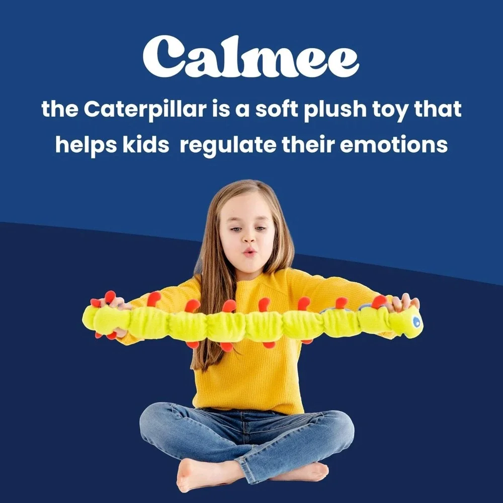 Calmee the Caterpillar Weighted Sensory Plush‎ Toy Breathing Tool